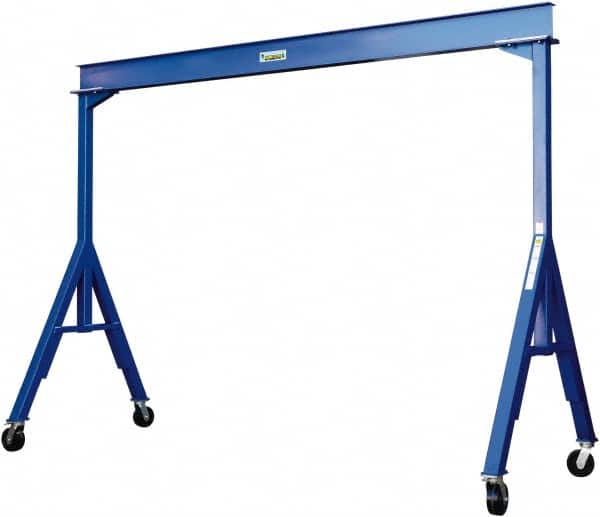 Vestil - 6,000 Lb Load Capacity, Steel Gantry Crane - 9-31/32' Span - Exact Tooling