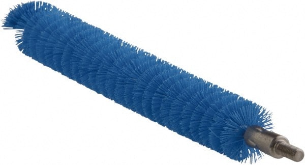 Vikan - 0.8" Diam Polyester Tube Brush - 7-1/2" OAL, 7" Head Length, Stainless Steel Handle - Exact Tooling