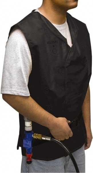 Allegro - Size XL, Black Cooling Vest - Hook & Loop Front, PVC - Exact Tooling