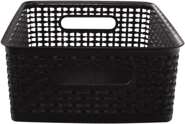 ADVANTUS - 1 Compartment, 10-1/2 Inch Wide x 14 Inch Deep x 7 Inch High, Stamp and Coin Box - Plastic, Black - Exact Tooling