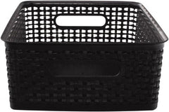 ADVANTUS - 1 Compartment, 10-1/2 Inch Wide x 14 Inch Deep x 7 Inch High, Stamp and Coin Box - Plastic, Black - Exact Tooling