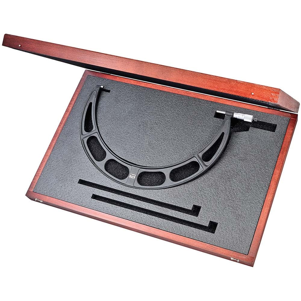 Starrett - Mechanical Outside Micrometers; Minimum Measurement (mm): 400.00 ; Maximum Measurement (mm): 425.00 ; Graduation (mm): 0.01 ; Features: Starrett Satin Chrome Finish - No Glare - Exact Tooling