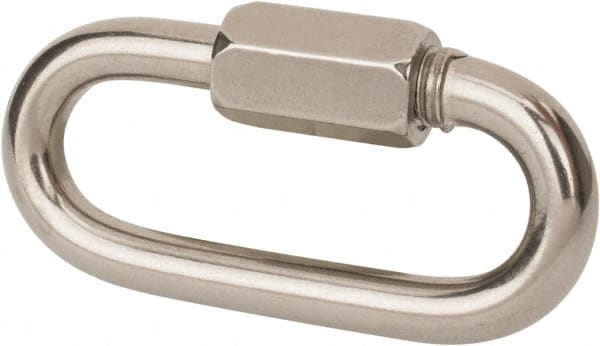 Value Collection - 316 Grade Stainless Steel Quick Link - 5/16" Diameter, 12,125 Lb Load Limit - Exact Tooling