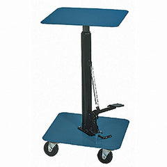 Wesco Industrial Products - 200 Lb Capacity Manual Hydraulic Post Lift Table - 28-1/2" to 46" Lift Height, 16" Platform Length x 16" Platform Width - Exact Tooling