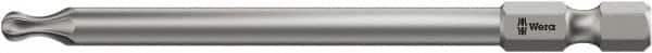 Wera - T40 Torx Bit - 1/4" Hex Drive, 3-1/2" OAL - Exact Tooling