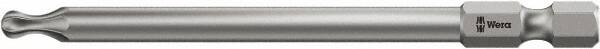 Wera - T30 Torx Bit - 1/4" Hex Drive, 3-1/2" OAL - Exact Tooling