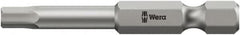 Wera - 7/64" Hex Bit - 1/4" Hex Drive, 3-1/2" OAL - Exact Tooling
