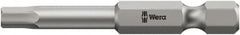 Wera - 5/64" Hex Bit - 1/4" Hex Drive, 3-1/2" OAL - Exact Tooling