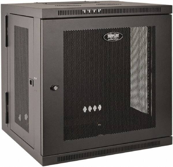 Tripp-Lite - 23-1/2" Overall Width x 12" Rack Height x 21-5/8" Overall Depth Data Cable Enclosure - 200 Lb Capacity, Black - Exact Tooling