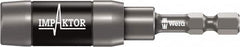 Wera - 1/4" Hex Bit Holder - 1/4" Hex Drive, 3" OAL - Exact Tooling