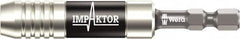 Wera - 1/4" Hex Bit Holder - 1/4" Hex Drive, 3" OAL - Exact Tooling