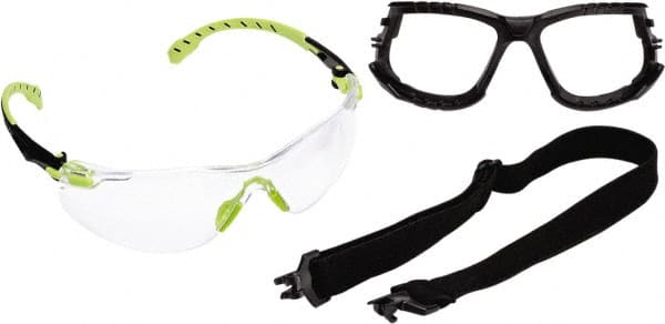 3M - Clear Lenses, Frameless Safety Glasses - Anti-Fog, Size Universal, Over the Glasses - Exact Tooling