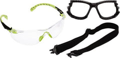 3M - Clear Lenses, Frameless Safety Glasses - Anti-Fog, Size Universal, Over the Glasses - Exact Tooling