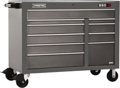 Proto - 10 Drawer Mobile Workstation - 50" Wide x 25-1/4" Deep x 41" High, Steel, Dual Black - Exact Tooling