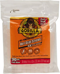 Gorilla Glue - 0.43" Diam, 4" Long, Clear, Hot Melt, Low Melt Glue Stick - Exact Tooling