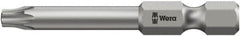 Wera - 1/4" Drive T27 Torx Plus Screwdriver Bit - 2" OAL, Tamper Resistant Bit - Exact Tooling