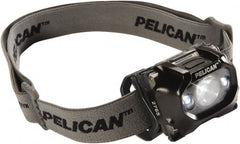 Pelican Products, Inc. - White LED Bulb, 105 Lumens, Hands-free Flashlight - Black Plastic Body, 3 AAA Alkaline Batteries Included - Exact Tooling