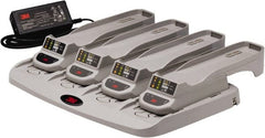 3M - 4-Station Battery Charger Kit & Power Supply - Gray/Black, For PAPR Systems, Compatible with 3M TR-630 & 3M TR-632 - Exact Tooling