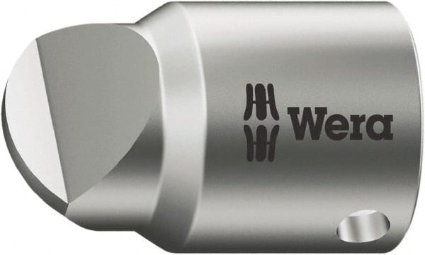 Wera - 1/4" Drive, #6 Point, Standard Slotted Screwdriver Socket - #6 Point - Exact Tooling