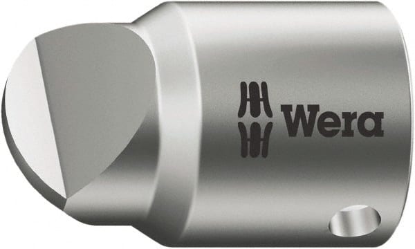 Wera - 1/4" Drive, #5 Point, Standard Slotted Screwdriver Socket - #5 Point - Exact Tooling