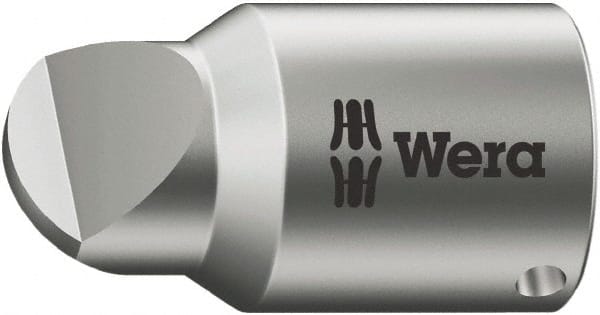 Wera - 1/4" Drive, #4 Point, Standard Slotted Screwdriver Socket - #4 Point - Exact Tooling