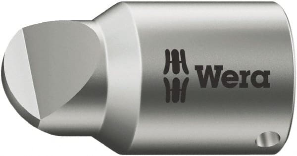 Wera - 1/4" Drive, #1 Point, Standard Slotted Screwdriver Socket - #1 Point - Exact Tooling