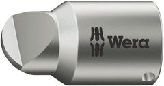 Wera - 1/4" Drive, #1 Point, Standard Slotted Screwdriver Socket - #1 Point - Exact Tooling