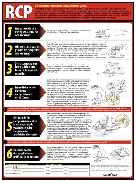 ComplyRight - Regulatory Compliance General Safety & Accident Prevention Training Kit - Spanish, 18" Wide x 24" High - Exact Tooling