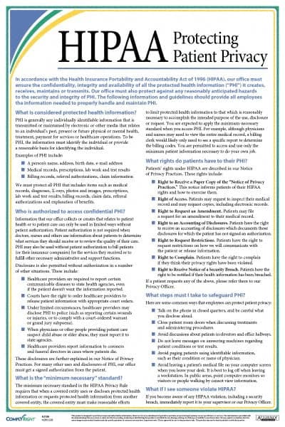 ComplyRight - Regulatory Compliance HIPAA Training Kit - English, 12" Wide x 18" High - Exact Tooling