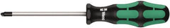Wera - 3-1/8" Blade Length Tri-Point Screwdriver - Exact Tooling
