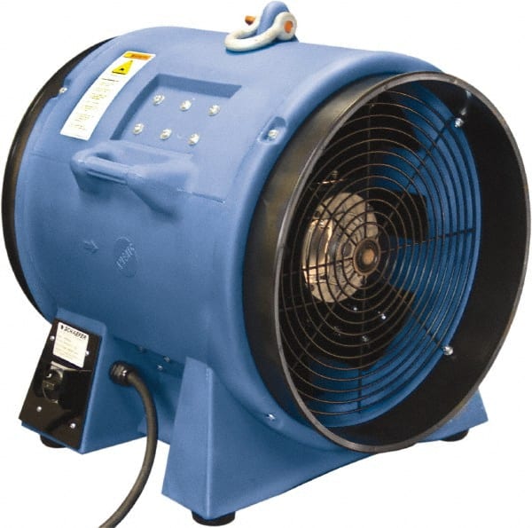 Schaefer Ventilation Equipment - 20" Inlet, Electric AC Ventilation Fan - 5 hp, 9,968 CFM, 220 Max Voltage Rating - Exact Tooling