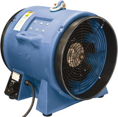 Schaefer Ventilation Equipment - 20" Inlet, Electric AC Ventilation Fan - 5 hp, 9,968 CFM, 220 Max Voltage Rating - Exact Tooling