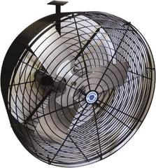 Schaefer Ventilation Equipment - 24" Blade, 1/2 hp, 7,750 CFM, Industrial Circulation Fan - Ceiling Mount, 1 Speed - Exact Tooling