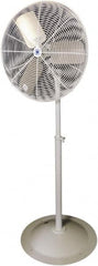 Schaefer Ventilation Equipment - 30" Blade, 1/2 hp, 8,500 & 9,600 CFM, Oscillating Industrial Circulation Fan - Pedestal, 2 Speed - Exact Tooling