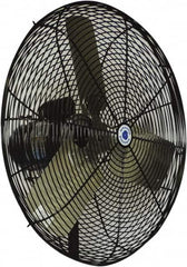 Schaefer Ventilation Equipment - 30" Blade, 1/2 hp, 8,500 & 9,600 CFM, Oscillating Industrial Circulation Fan - Fan Head Only, 2 Speed - Exact Tooling