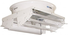 Schaefer Ventilation Equipment - 72" Blade, 3 hp, 10,000 & 64,500 CFM, Variable Speed Industrial Circulation Fan - Fan Head Only, 1 Speed - Exact Tooling