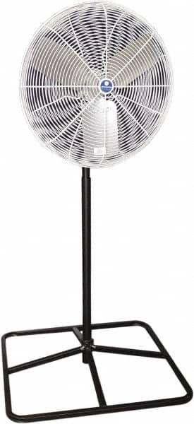 Schaefer Ventilation Equipment - 20" Blade, 1/4 hp, 3,000 & 4,050 CFM, Industrial Circulation Fan - Fan Head Only, 2 Speed - Exact Tooling