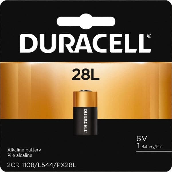 Duracell - Size 28L, Lithium, 1 Pack, Standard Battery - 6 Volts, Button Tab Terminal, 2CR11108, ANSI 1406LC Regulated - Exact Tooling