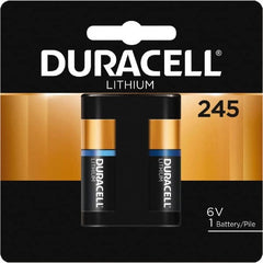 Duracell - Size 245, Lithium, 1 Pack, Button & Coin Cell Battery - 6 Volts, Flat Terminal, 2CR5, ANSI 5032LC Regulated - Exact Tooling