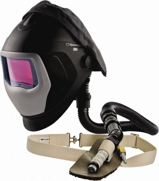 3M - Size Adjustable, Adjustable SAR System - Hard Hat with Face Shield Headgear, Welding Window, Auto Darkening Filter, Use for Welding - Exact Tooling