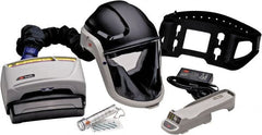 3M - Size Adjustable, Adjustable PAPR System - Hard Hat with Face Shield Headgear, Window, Auto Darkening Filter, Use for Heavy Industry & Healthcare - Exact Tooling