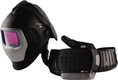 3M - Size Adjustable, Adjustable PAPR System - Hard Hat with Face Shield Headgear, Welding Window, Auto Darkening Filter, Use for Welding - Exact Tooling
