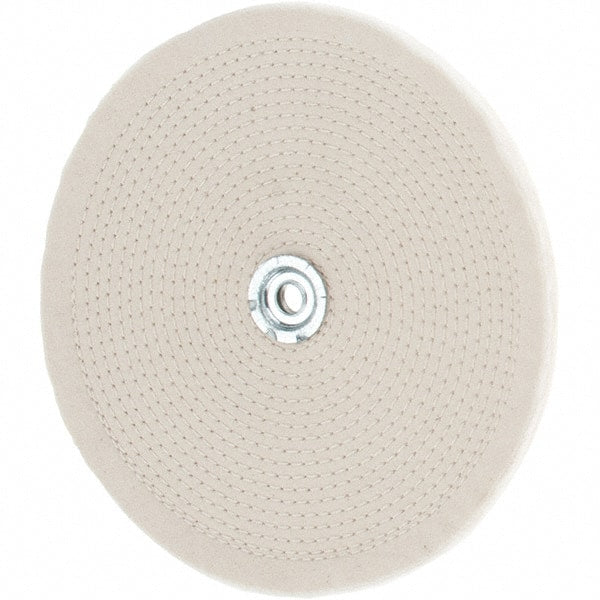 Value Collection - 10" Diam x 1/4" Thick Unmounted Buffing Wheel - 40 Ply, Polishing, 1" Arbor Hole, Hard Density - Exact Tooling