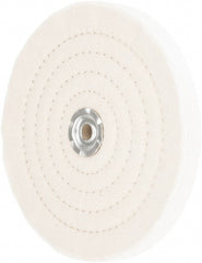 Value Collection - 8" Diam x 3/4" Thick Unmounted Buffing Wheel - 60 Ply, Polishing, 1" Arbor Hole, Medium Density - Exact Tooling