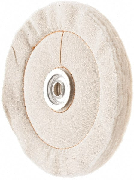 Value Collection - 6" Diam x 3/4" Thick Unmounted Buffing Wheel - 60 Ply, Polishing, 1" Arbor Hole, Medium Density - Exact Tooling
