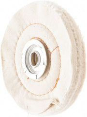 Value Collection - 4" Diam x 3/4" Thick Unmounted Buffing Wheel - 60 Ply, Polishing, 1" Arbor Hole, Medium Density - Exact Tooling