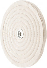 Value Collection - 10" Diam x 1/2" Thick Unmounted Buffing Wheel - 50 Ply, Polishing, 1" Arbor Hole, Medium Density - Exact Tooling