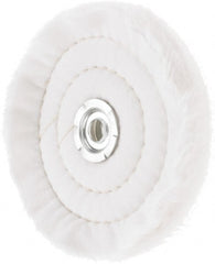 Value Collection - 6" Diam x 1/2" Thick Unmounted Buffing Wheel - 50 Ply, Polishing, 1" Arbor Hole, Soft Density - Exact Tooling