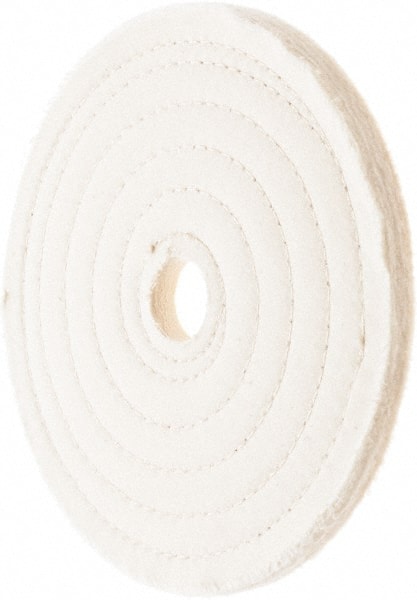 Value Collection - 7" Diam x 1/2" Thick Unmounted Buffing Wheel - 50 Ply, Polishing, 1" Arbor Hole, Hard Density - Exact Tooling