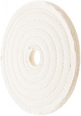 Value Collection - 7" Diam x 1/2" Thick Unmounted Buffing Wheel - 50 Ply, Polishing, 1" Arbor Hole, Hard Density - Exact Tooling